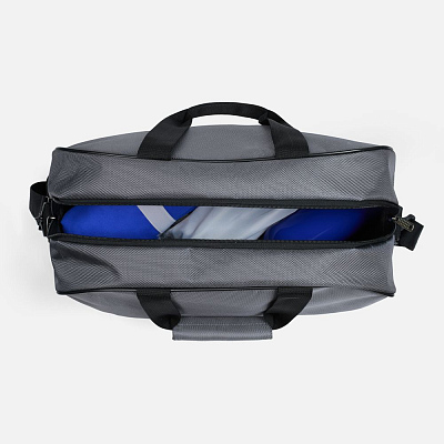 Спортивная сумка Atlantes, светло-серая с черным