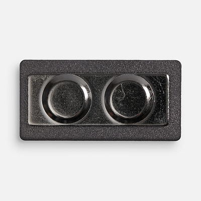 Значок Magnet Matto, серый металлик