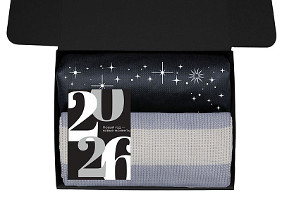 Подарочный набор Re:Warm с пледом, термосом и свечой