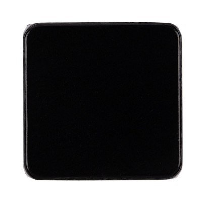 Квадратный шильдик на резинку Direct, черный (Чёрный)