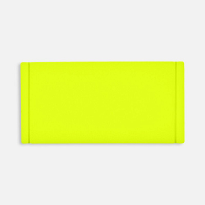 Лейбл из ПВХ Dzeta, XS  неон (Желтый)