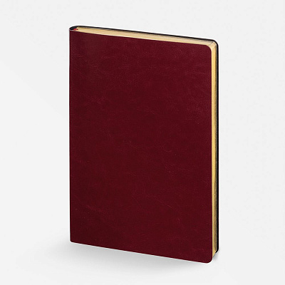 Ежедневник Nebraska Flex, недатированный, бордовый с золотистым (Золотистый)