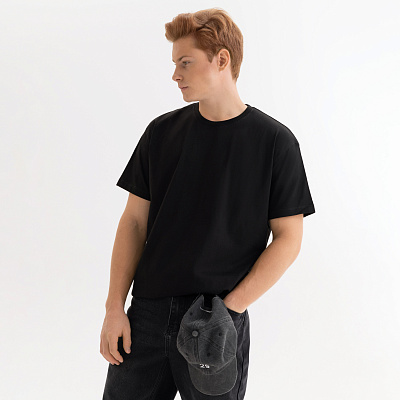 Футболка унисекс Крис (Kris), 150 гр., черная, размер XS (Чёрный)