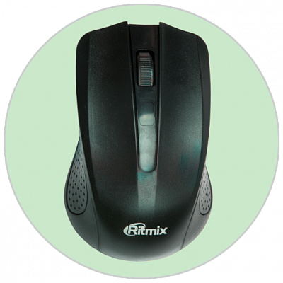 Мышь беспроводная RITMIX RMW-555, черный (Чёрный)