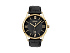 Корпус- золотистый, циферблат- черный, крепление- черный
