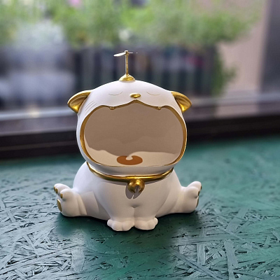 Статуэтка хранитель Кот большой  (Белый)