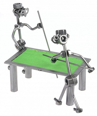 Артистический бильярд Фигурки из металла HINZ &amp; KUNST (Серебристый.)