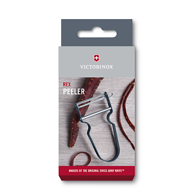 Овощечистка VICTORINOX REX, поворотное лезвие из нержавеющей стали, цвет черники