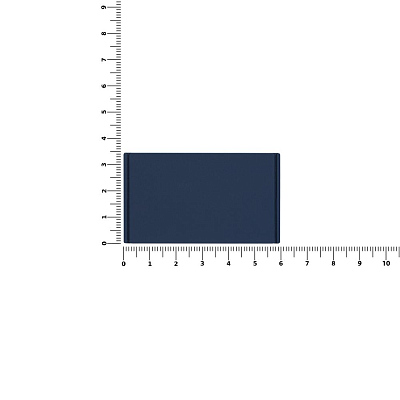 Лейбл из ПВХ Dzeta, M, темно-синий