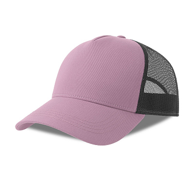 Бейсболка RAPPER COTTON-S, 5 клиньев, пластиковая застёжка (Лиловый, черный)