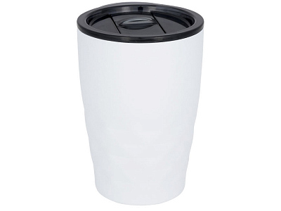 Вакуумная кружка с крышкой Geo (Белый/черный)