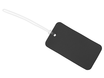 Багажная бирка Favor на силиконовой петле (Чёрный)