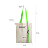 Шоппер Superbag с ремувкой 4sb (неокрашенный с салатовым) - Фото 4