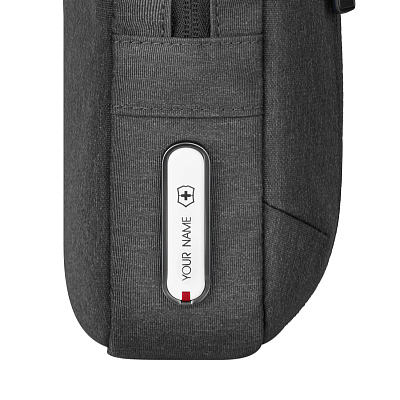 Сумка через плечо VICTORINOX Architecture Urban2 Crossbody Bag,серый, полиэстер/кожа, 9x22x28 см, 6 л