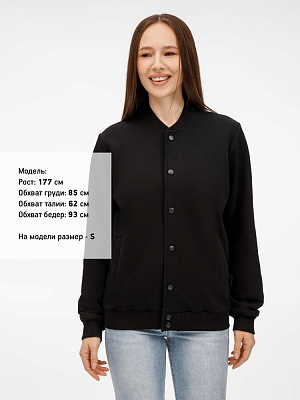 Бомбер унисекс Nuppu, черный