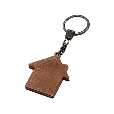 Брелок Дом (синий с золотом)