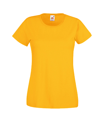 Футболки FOTL Lady-Fit Valueweight T (Солнечно-желтый)
