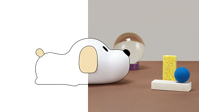 Силиконовый ночник Rombica LED Puppy