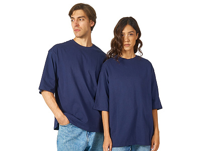 Футболка оверсайз Berlin унисекс (Тёмно-синий)