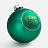 Елочный шар Finery Matt, 10 см, матовый зеленый - Фото 7