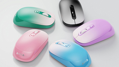 Мышь беспроводная AULA AM207, черный