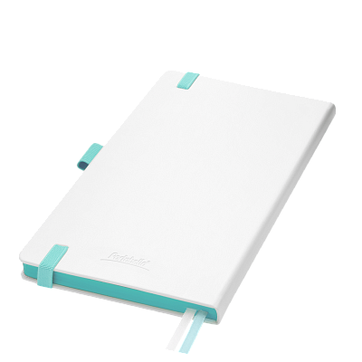 Ежедневник Арктик (Arctic) недатированный, белый/бирюзовый