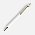 Ручка шариковая Lobby Soft Touch Gold, белая - Фото 2