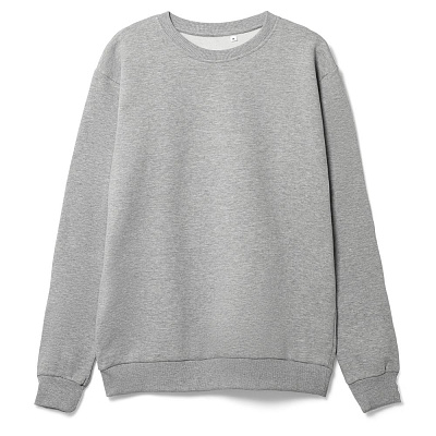 Толстовка Unit Toima Heavy, темно-зеленая (Серый меланж)