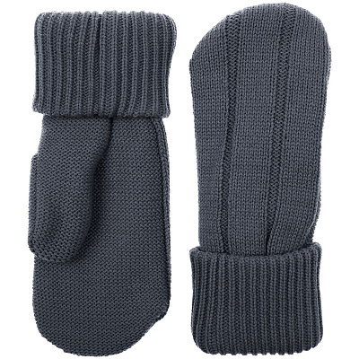 Варежки Knit Beat, темно-серые (Серый)