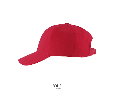 Бейсболка BLAZE, 6 клиньев (Красный)