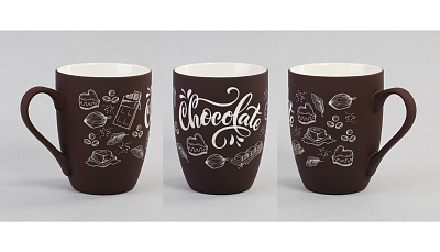 Кружка "Trend", покрытие soft touch, коричневый