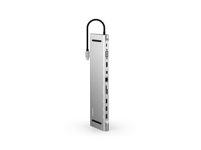 Хаб USB Type-C Station (Серебристый)
