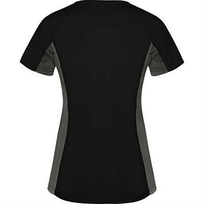 Спортивная футболка SHANGHAI WOMAN женская, ЧЕРНЫЙ/ТЕМНЫЙ ГРАФИТ 2XL