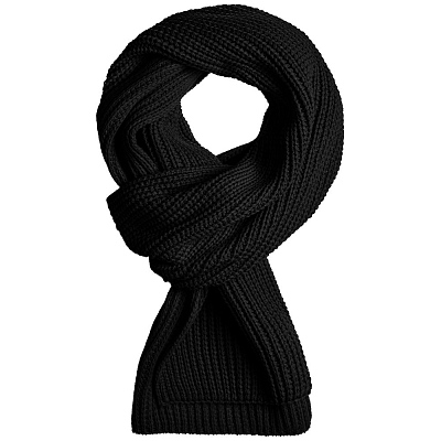 Шарф Nordkyn, светло-серый меланж (Чёрный)