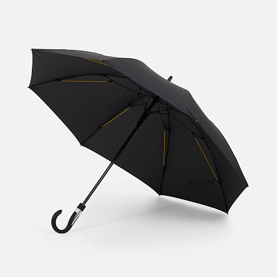 Зонт-трость Rainzee, черный (Чёрный)