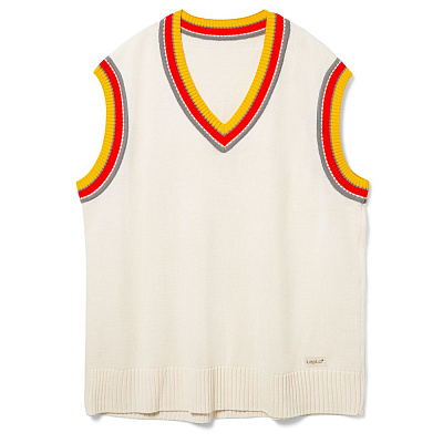 Жилет оверсайз унисекс Cornell в сумке, светло-серый (Белый)