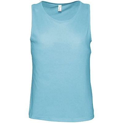 Майка мужская Justin 150, желтая (лимонная) (Бирюзовый)