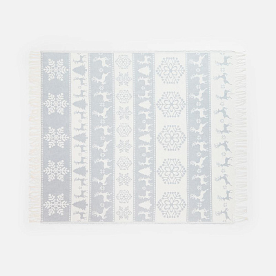 Плед «Скандинавия», серый