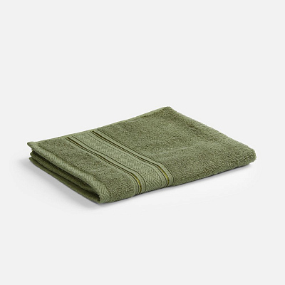 Полотенце махровое Terrychic, среднее, зеленое (Зеленый)