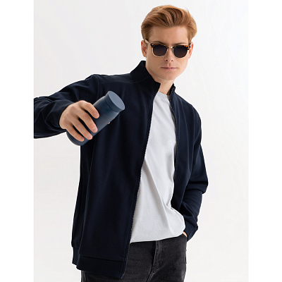 Толстовка на молнии Астин (Astin) темно-синяя, размер L