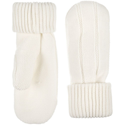 Варежки Knit Beat, белые (молочные) (Белый)