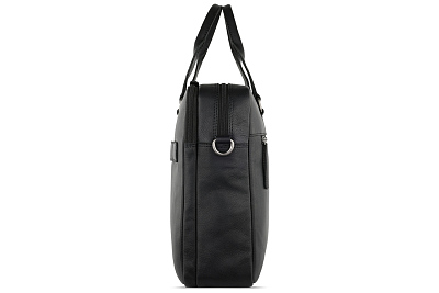 Портфель KLONDIKE GOLD «Brian», натуральная кожа в черном цвете, 38,5 х 29 х 9 см