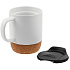Кружка с пробковой подставкой Corky Walk, белая - Фото 3