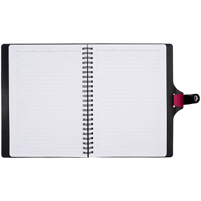 Ежедневник Strep Front на заказ, недатированный, малиновый