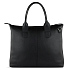 Сумка-шоппер BUGATTI Elsa, чёрная, воловья кожа/полиэстер, 46х11х31,5 см - Фото 7