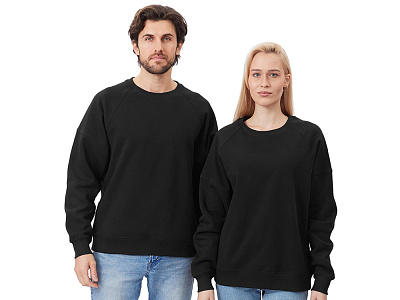 Свитшот оверсайз Paris, унисекс (Чёрный)