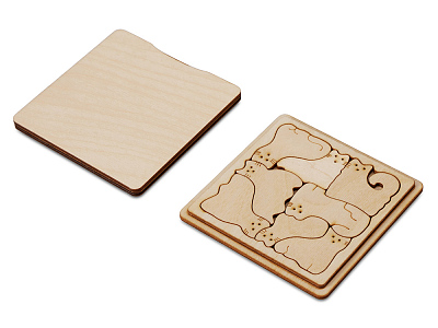 Деревянная головоломка Catgram (Натуральный)