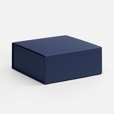 Коробка складная Quadra Fold, темно-синяя (Тёмно-синий)