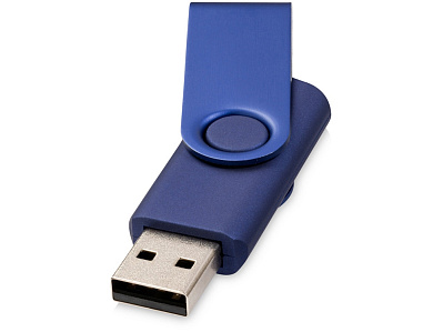 USB-флешка на 4 Гб Rotate Metallic (Темно-синий)