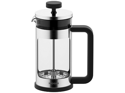 Френч-пресс ERICH, 0,35 л (Стальной, черный)